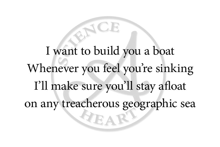 "I want to build you a boat"