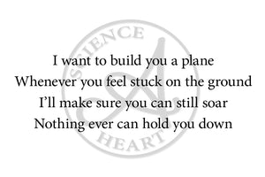 "I want to build you a plane"
